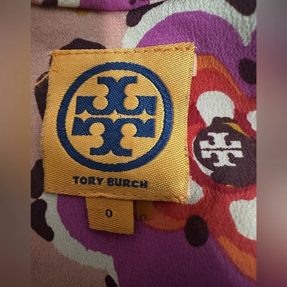 Tory Burch Multicolor Floral Blouse size 0